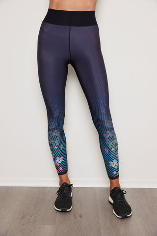$376 Ultracor Women's Black Swarovski Star KO High-Rise Legging Pants Size  Small