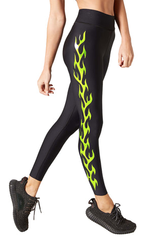 $178 Ultracor Women's Black Tartan Romance Lux Sprinter High Leggings Size  XS